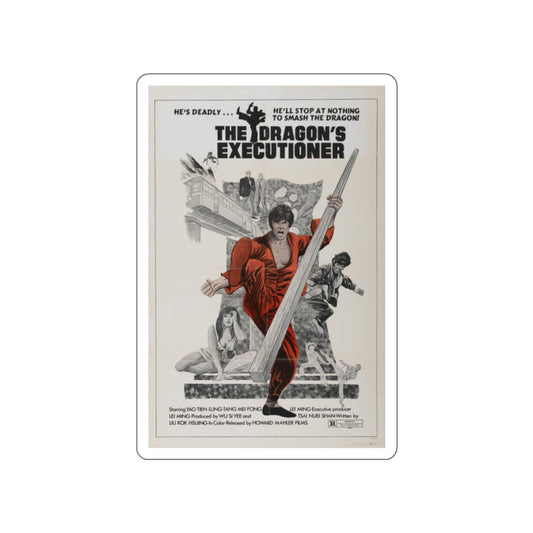 THE DRAGON'S EXECUTIONER 1972 Movie Poster STICKER Vinyl Die-Cut Decal-White-The Sticker Space