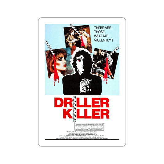 The Driller Killer 1979 Movie Poster STICKER Vinyl Die-Cut Decal-6 Inch-The Sticker Space