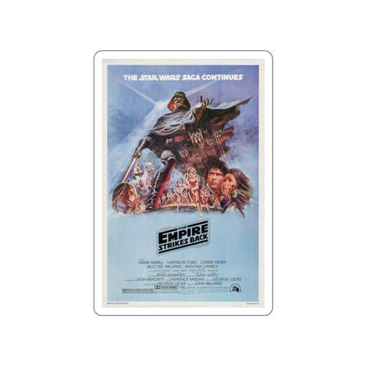 THE EMPIRE STRIKES BACK 1980 Movie Poster STICKER Vinyl Die-Cut Decal-White-The Sticker Space