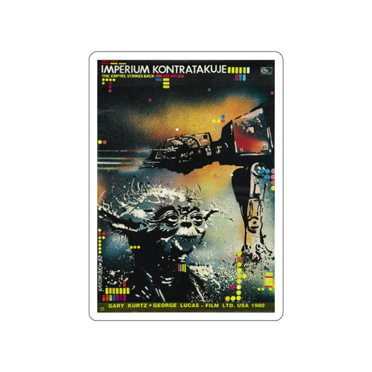 THE EMPIRE STRIKES BACK (POLISH) 1980 Movie Poster STICKER Vinyl Die-Cut Decal-White-The Sticker Space