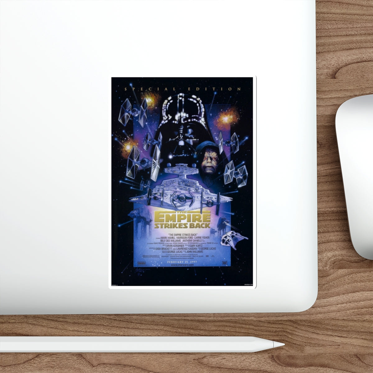 THE EMPIRE STRIKES BACK - SPECIAL EDITION 1980 Movie Poster STICKER Vinyl Die-Cut Decal-The Sticker Space