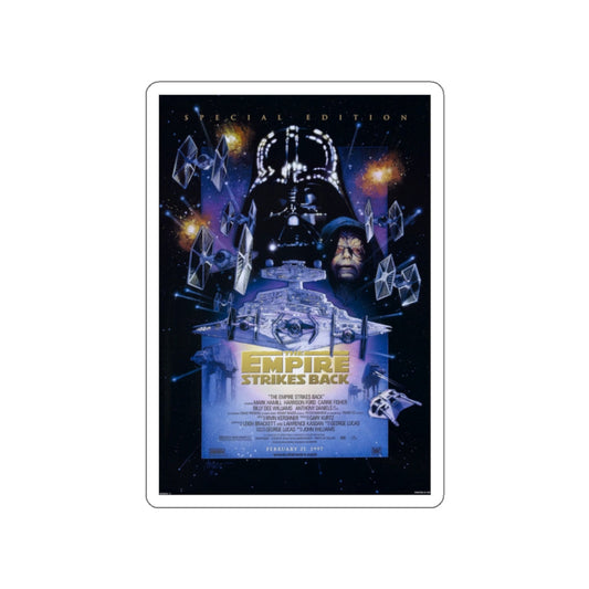 THE EMPIRE STRIKES BACK - SPECIAL EDITION 1980 Movie Poster STICKER Vinyl Die-Cut Decal-White-The Sticker Space