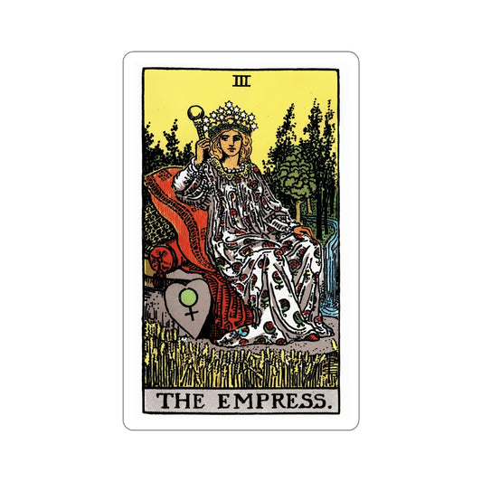 The Empress (Rider Waite Tarot Deck) STICKER Vinyl Die-Cut Decal-6 Inch-The Sticker Space