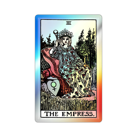 The Empress (Tarot Card) Holographic STICKER Die-Cut Vinyl Decal-The Sticker Space