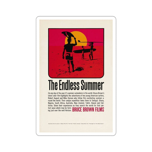 The Endless Summer 1966 Movie Poster STICKER Vinyl Die-Cut Decal-6 Inch-The Sticker Space
