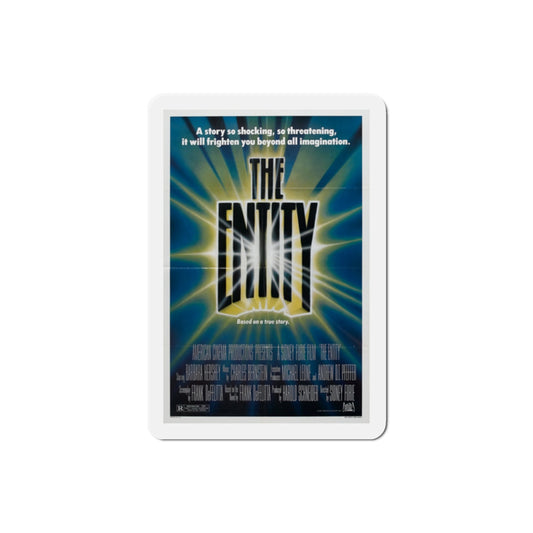The Entity 1982 Movie Poster Die-Cut Magnet-2" x 2"-The Sticker Space