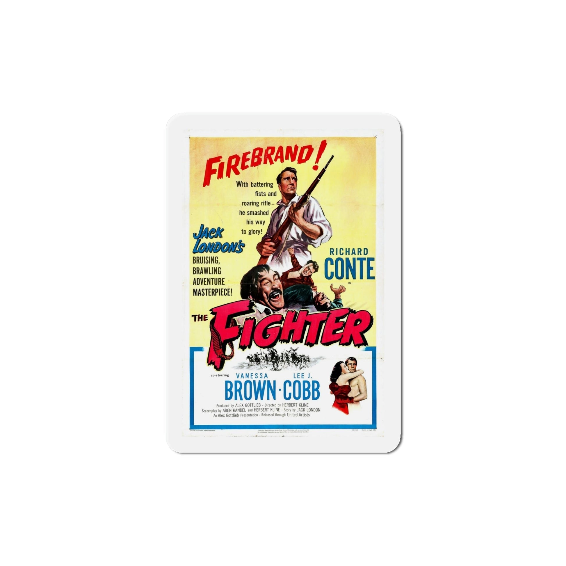 The Fighter 1952 Movie Poster Die-Cut Magnet-6 Inch-The Sticker Space