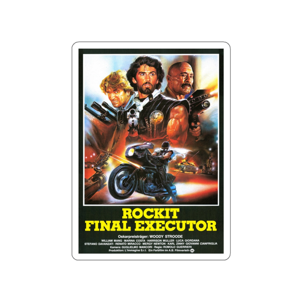 THE FINAL EXECUTIONER 1984 Movie Poster STICKER Vinyl Die-Cut Decal-White-The Sticker Space