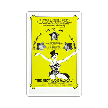 The First Nudie Musical 1976 2 Movie Poster STICKER Vinyl Die-Cut Decal-4 Inch-The Sticker Space