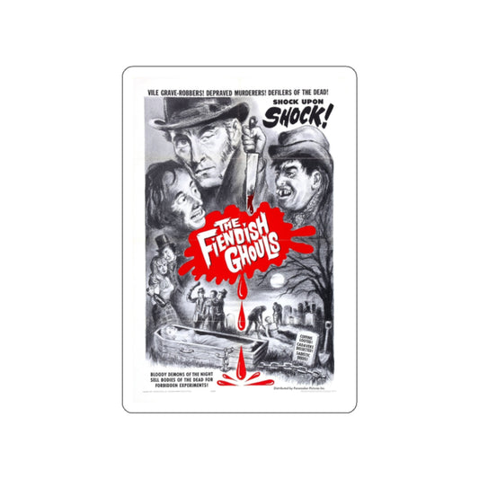 THE FLESH AND THE FIENDS 1960 Movie Poster STICKER Vinyl Die-Cut Decal-White-The Sticker Space