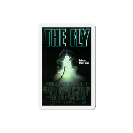 The Fly 1986 Movie Poster Die-Cut Magnet-2" x 2"-The Sticker Space