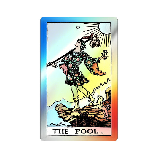 The Fool (Tarot Card) Holographic STICKER Die-Cut Vinyl Decal-6 Inch-The Sticker Space