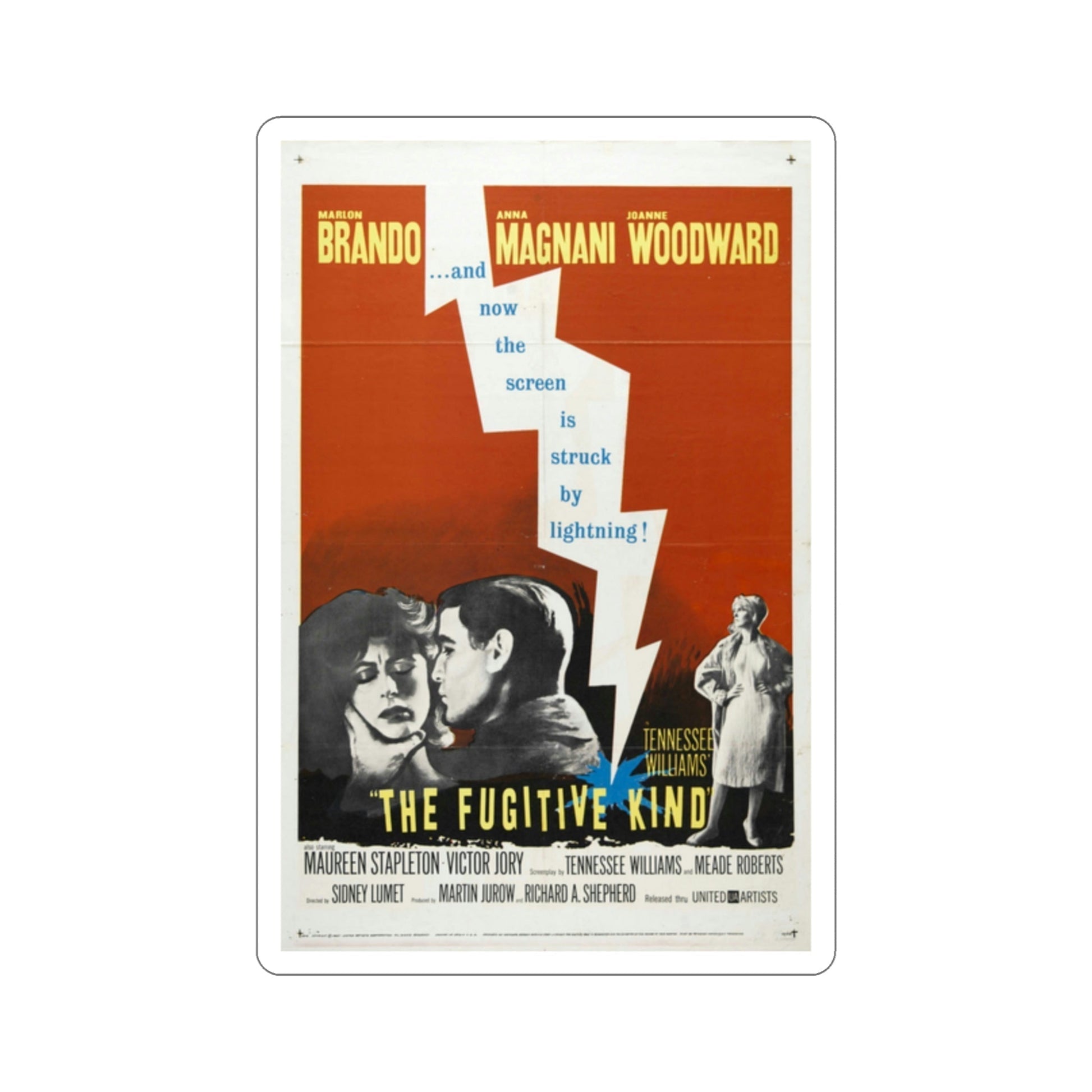 The Fugitive Kind 1959 Movie Poster STICKER Vinyl Die-Cut Decal-2 Inch-The Sticker Space