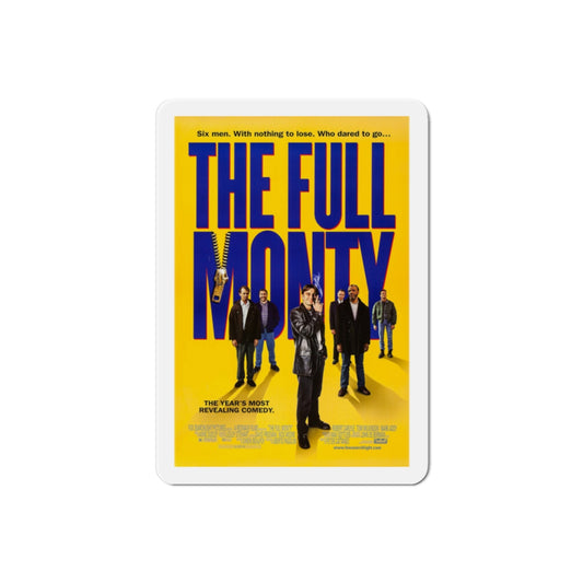 The Full Monty 1997 Movie Poster Die-Cut Magnet-2" x 2"-The Sticker Space