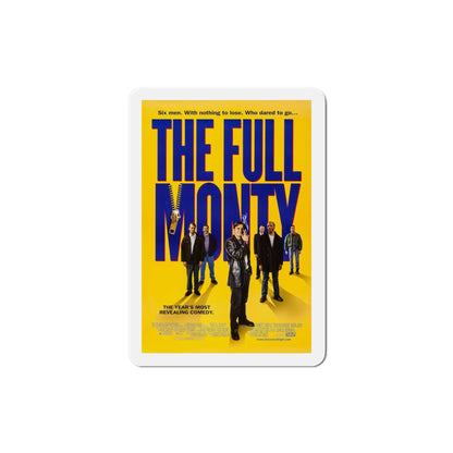 The Full Monty 1997 Movie Poster Die-Cut Magnet-4" x 4"-The Sticker Space