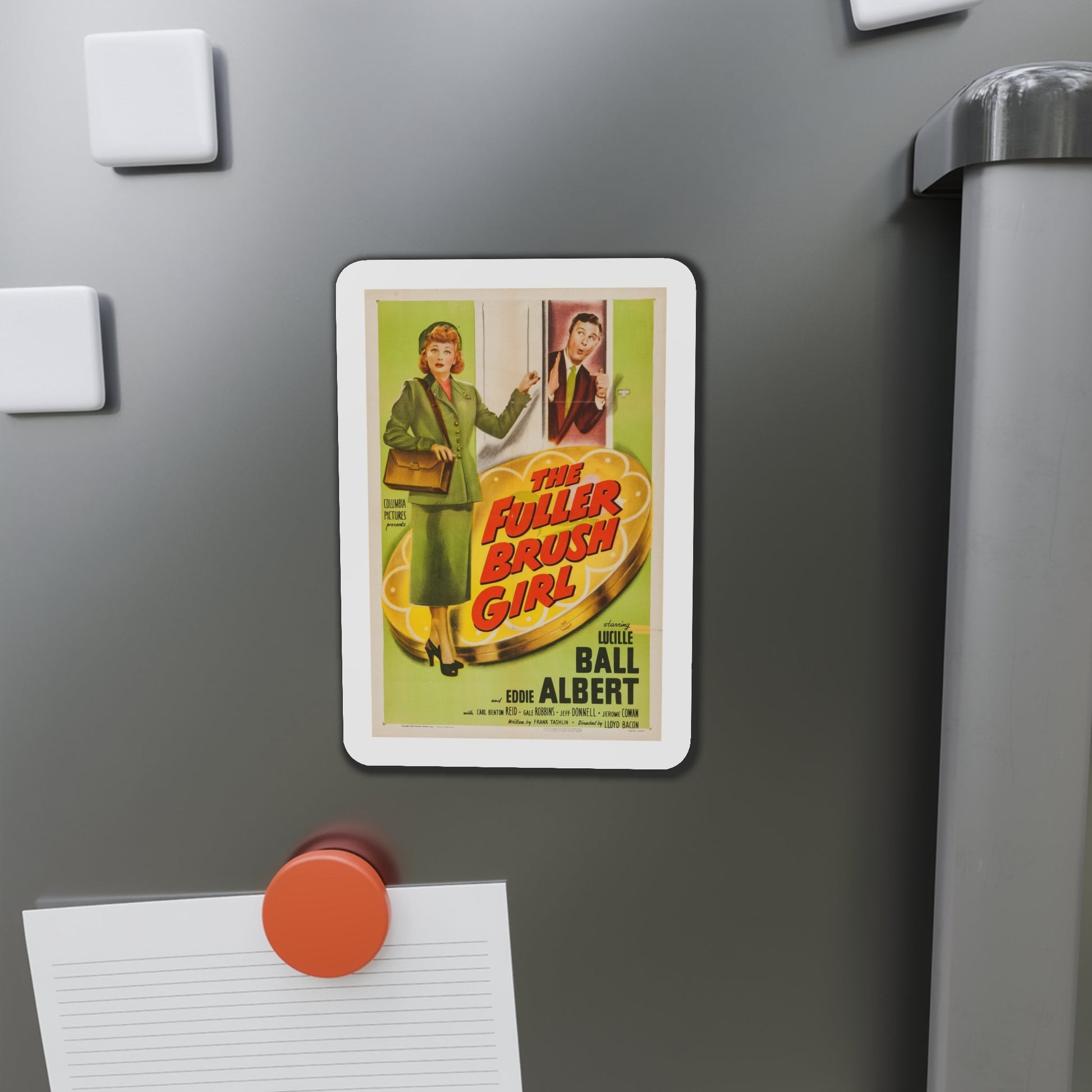 The Fuller Brush Girl 1950 Movie Poster Die-Cut Magnet-The Sticker Space