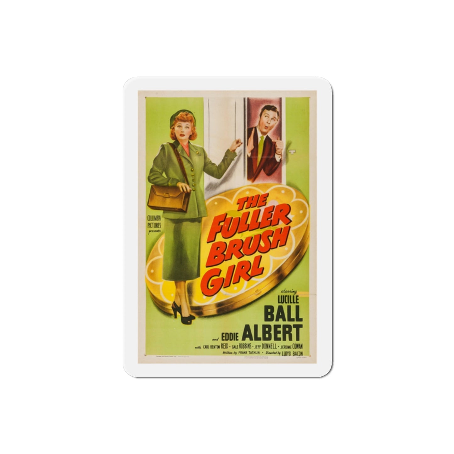 The Fuller Brush Girl 1950 Movie Poster Die-Cut Magnet-2 Inch-The Sticker Space