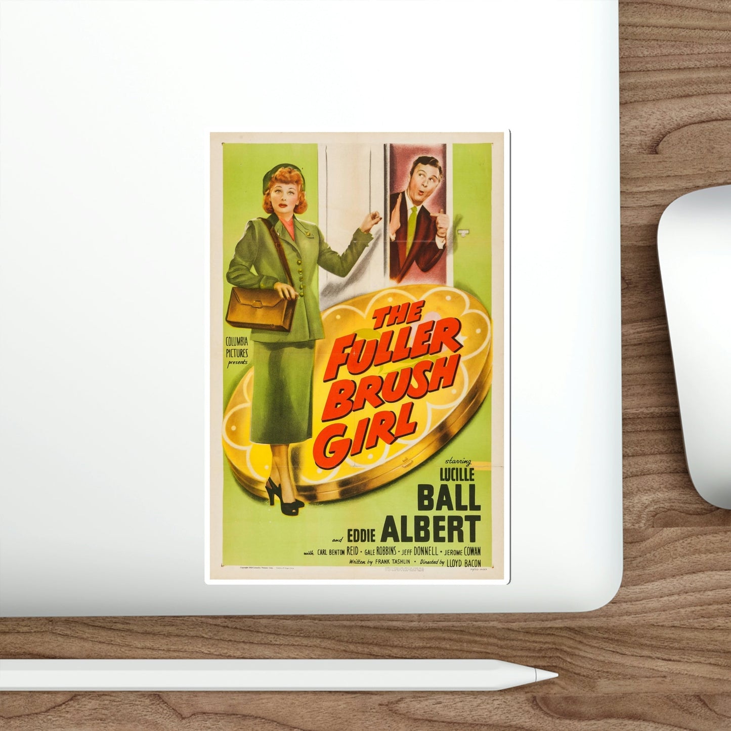 The Fuller Brush Girl 1950 Movie Poster STICKER Vinyl Die-Cut Decal-The Sticker Space