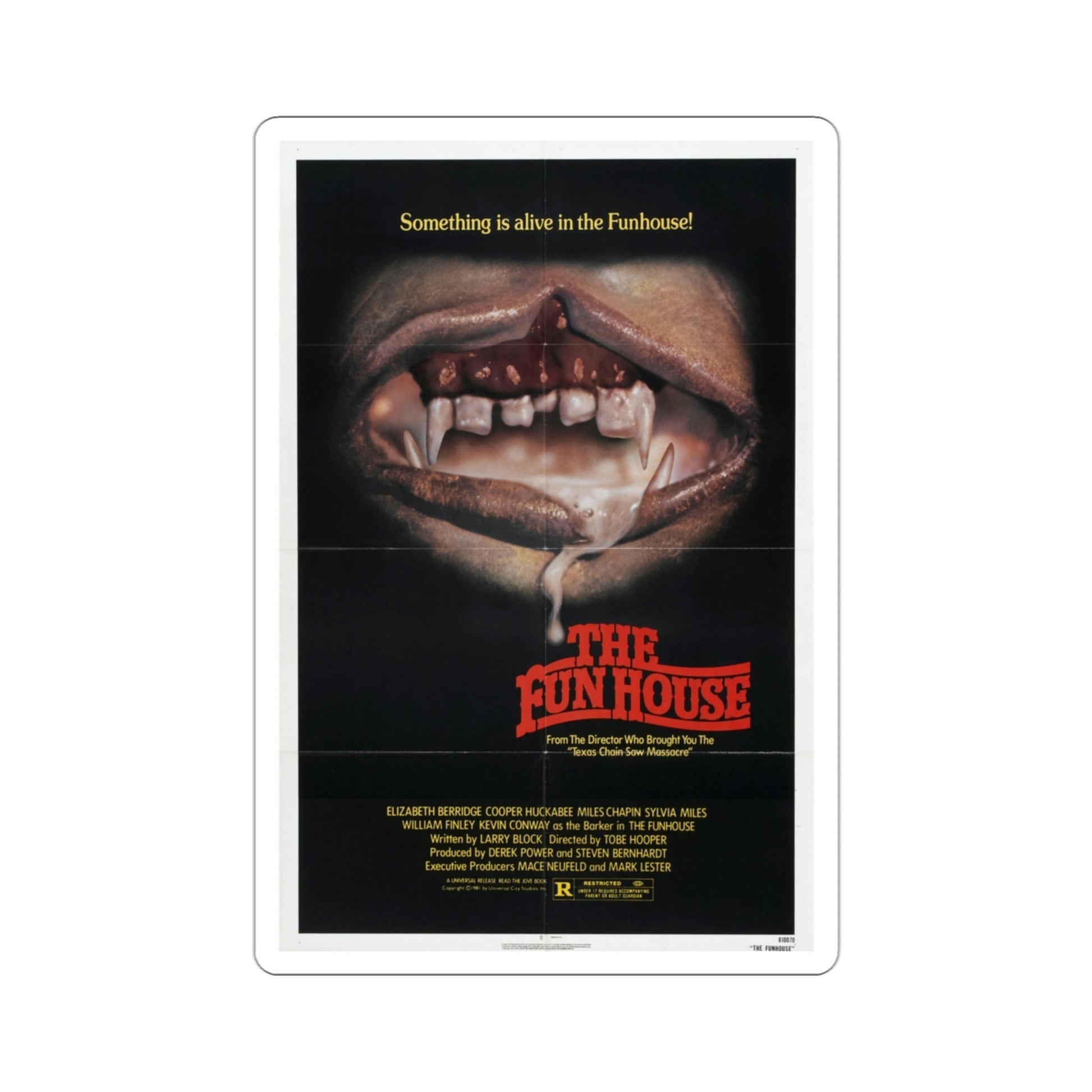 The Funhouse 1981 Movie Poster STICKER Vinyl Die-Cut Decal-3 Inch-The Sticker Space