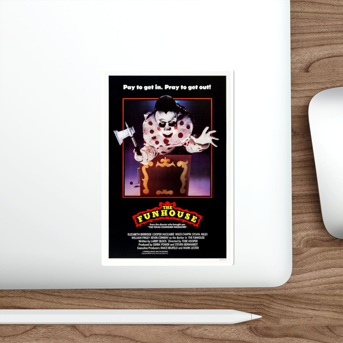 THE FUNHOUSE 1981 Movie Poster STICKER Vinyl Die-Cut Decal-The Sticker Space