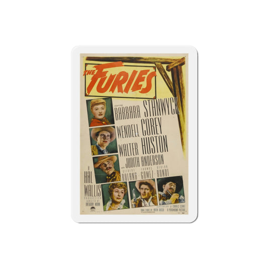 The Furies 1950 Movie Poster Die-Cut Magnet-2 Inch-The Sticker Space