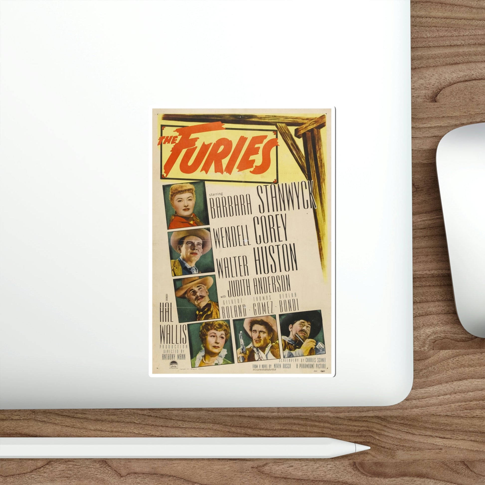The Furies 1950 Movie Poster STICKER Vinyl Die-Cut Decal-The Sticker Space