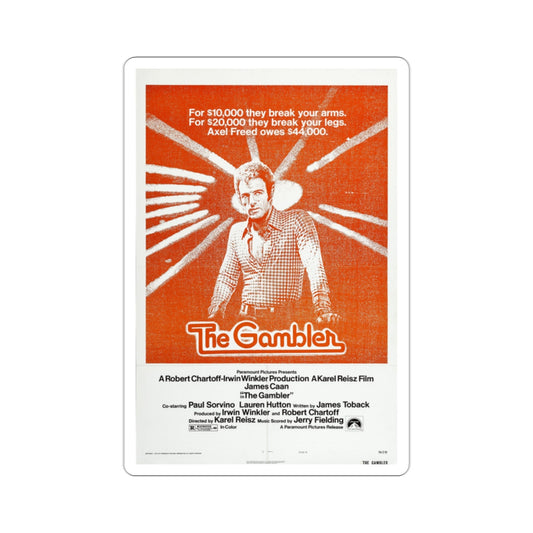 The Gambler 1974 Movie Poster STICKER Vinyl Die-Cut Decal-2 Inch-The Sticker Space