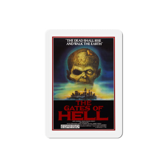 The Gates of Hell aka City of the Living Dead 1983 Movie Poster Die-Cut Magnet-2" x 2"-The Sticker Space