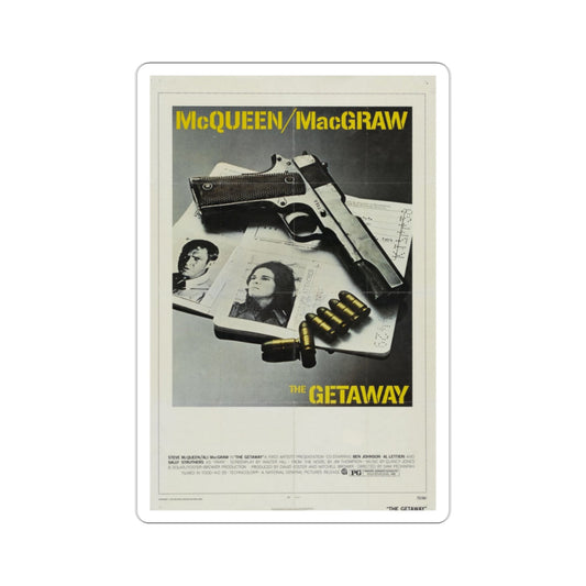 The Getaway 1972 Movie Poster STICKER Vinyl Die-Cut Decal-2 Inch-The Sticker Space