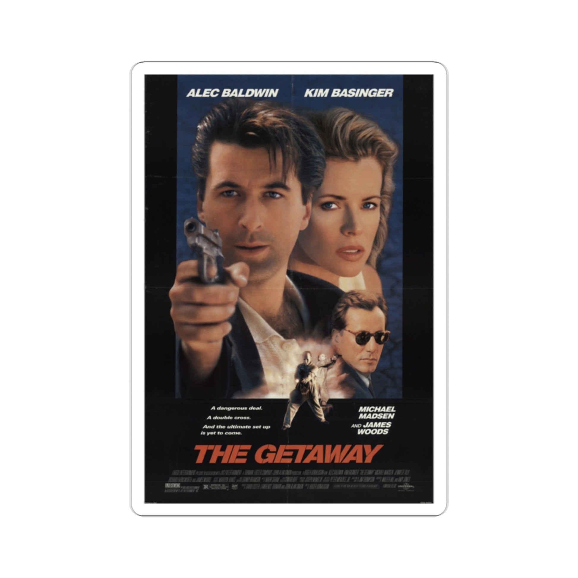 The Getaway 1994 Movie Poster STICKER Vinyl Die-Cut Decal-2 Inch-The Sticker Space