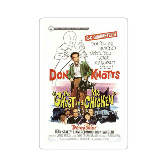 The Ghost and Mr Chicken 1966 Movie Poster STICKER Vinyl Die-Cut Decal-6 Inch-The Sticker Space