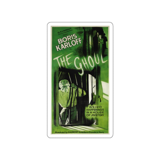 THE GHOUL (KARLOFF) 1933 Movie Poster STICKER Vinyl Die-Cut Decal-White-The Sticker Space