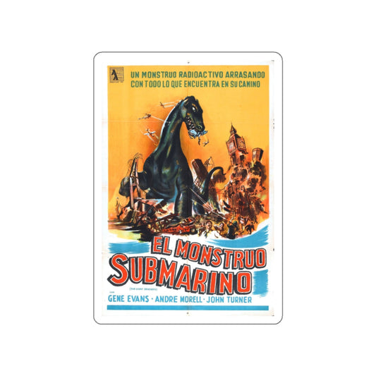 THE GIANT BEHEMOTH (SPANISH) 1959 Movie Poster STICKER Vinyl Die-Cut Decal-White-The Sticker Space
