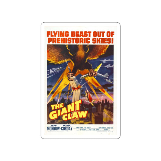 THE GIANT CLAW (2) 1957 Movie Poster STICKER Vinyl Die-Cut Decal-White-The Sticker Space