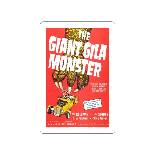 THE GIANT GILA MONSTER 1959 Movie Poster STICKER Vinyl Die-Cut Decal-White-The Sticker Space