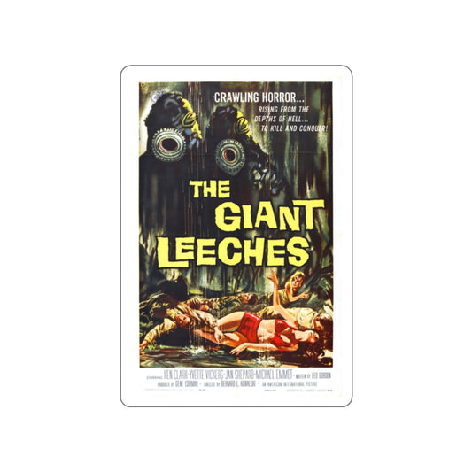 THE GIANT LEECHES 1959 Movie Poster STICKER Vinyl Die-Cut Decal-White-The Sticker Space