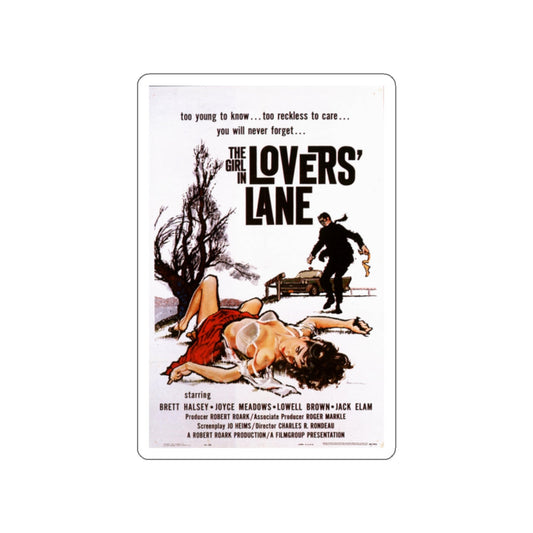 THE GIRL IN LOVER'S LANE 1959 Movie Poster STICKER Vinyl Die-Cut Decal-White-The Sticker Space