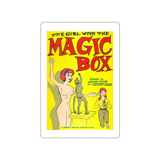 THE GIRL WITH THE MAGIC BOX 1965 Movie Poster STICKER Vinyl Die-Cut Decal-White-The Sticker Space