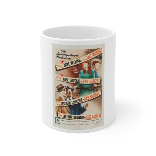 The Glass Menagerie 1950 Movie Poster - White Coffee Cup 11oz-11oz-The Sticker Space