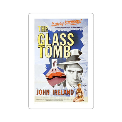 The Glass Tomb aka The Glass Cage 1955 Movie Poster STICKER Vinyl Die-Cut Decal-2 Inch-The Sticker Space