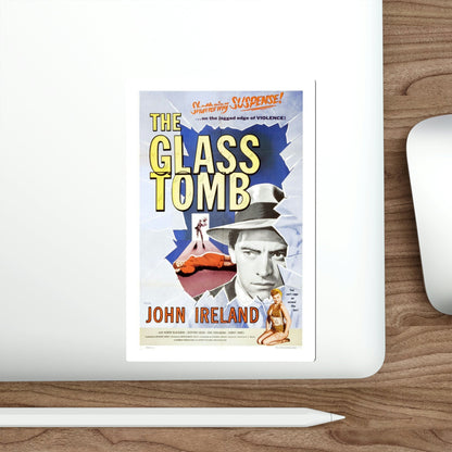The Glass Tomb aka The Glass Cage 1955 Movie Poster STICKER Vinyl Die-Cut Decal-The Sticker Space