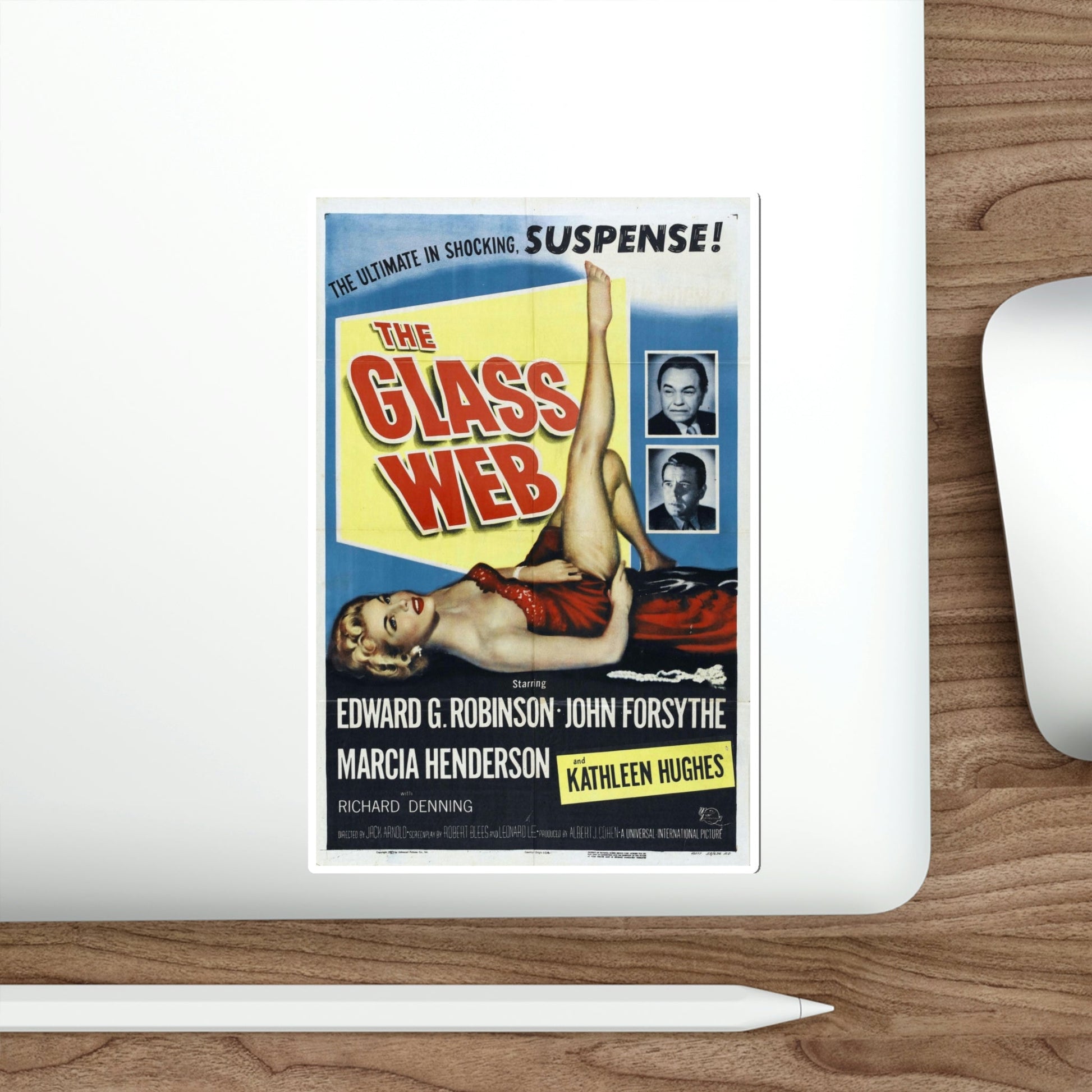 The Glass Web 1953 Movie Poster STICKER Vinyl Die-Cut Decal-The Sticker Space