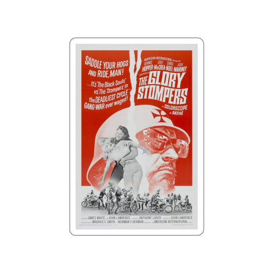 THE GLORY STOMPERS 1967 Movie Poster STICKER Vinyl Die-Cut Decal-White-The Sticker Space
