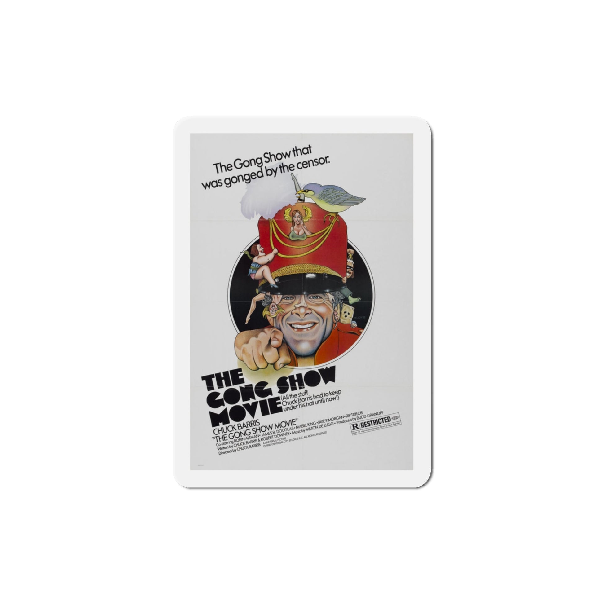 The Gong Show Movie 1980 Movie Poster Die-Cut Magnet-3" x 3"-The Sticker Space