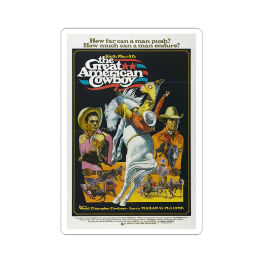 The Great American Cowboy 1973 Movie Poster STICKER Vinyl Die-Cut Decal-2 Inch-The Sticker Space
