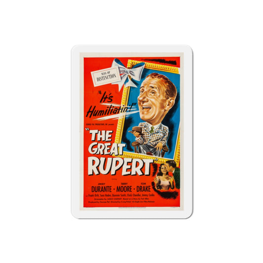 The Great Rupert 1950 Movie Poster Die-Cut Magnet-2 Inch-The Sticker Space