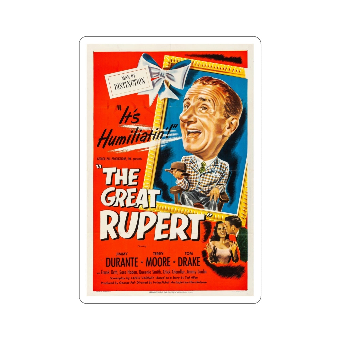 The Great Rupert 1950 Movie Poster STICKER Vinyl Die-Cut Decal-4 Inch-The Sticker Space