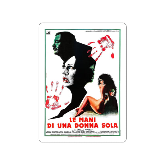 THE HANDS OF A SINGLE WOMAN 1979 Movie Poster STICKER Vinyl Die-Cut Decal-White-The Sticker Space