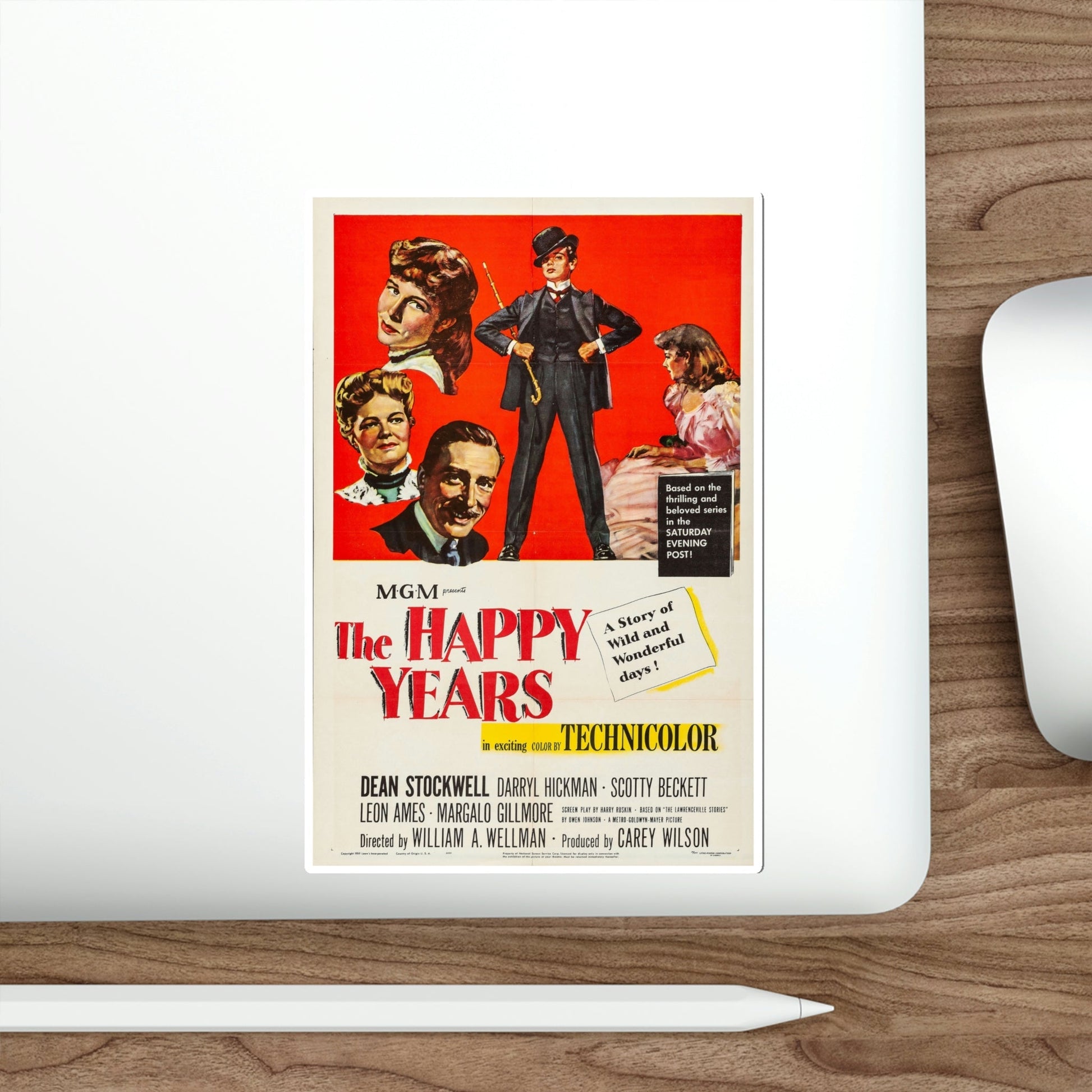 The Happy Years 1950 Movie Poster STICKER Vinyl Die-Cut Decal-The Sticker Space
