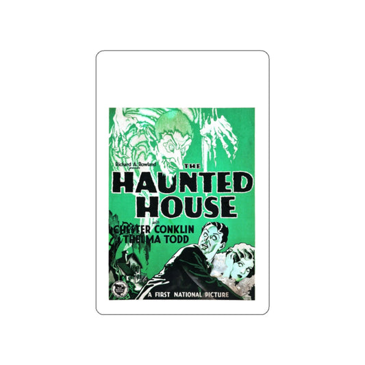 THE HAUNTED HOUSE 1928 Movie Poster STICKER Vinyl Die-Cut Decal-White-The Sticker Space